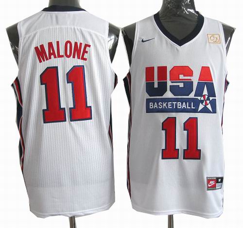 #11 Karl Malone USA Basketball throwback Jersey