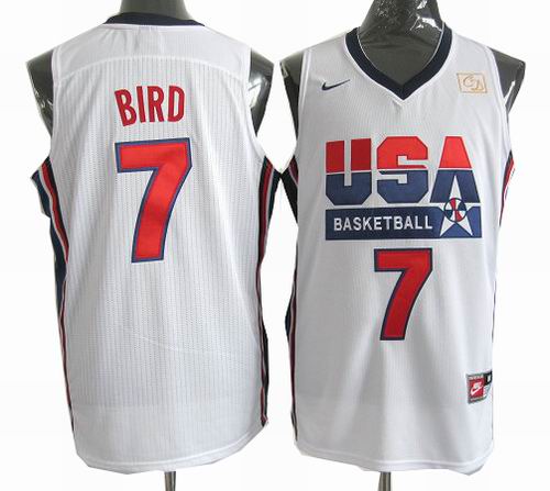 #7 Larry Bird USA Basketball throwback Jersey