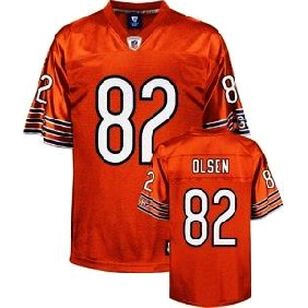 #82 Greg Olsen Orange Chicago Bears Jersey