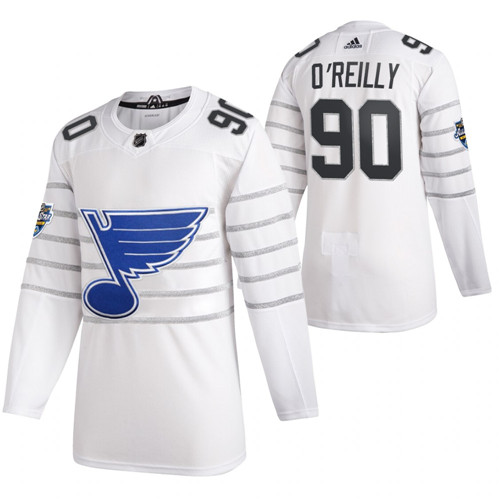 (1)Blues 90 Ryan O'Reilly White 2020 NHL All-Star Game Adidas Jersey