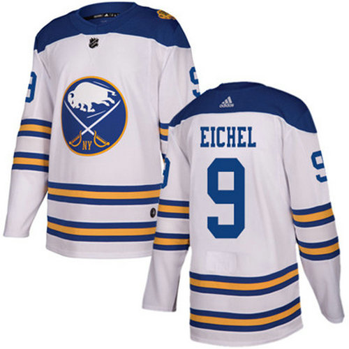  Adidas Sabres #9 Jack Eichel White Authentic 2018 Winter Classic Youth Stitched NHL Jersey