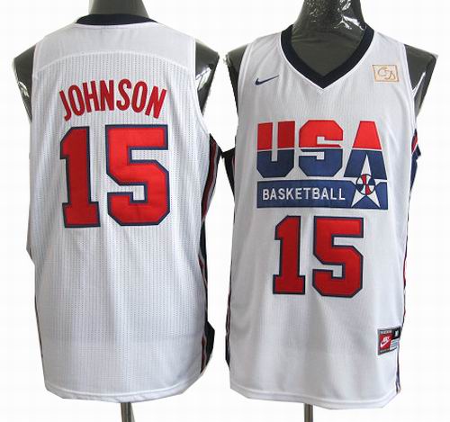 15# Magic Johnson USA Basketball throwback Jersey