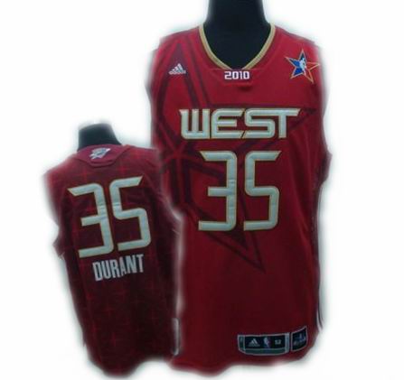 2010 All Star Jersey Western Conference DURANT #35 Red