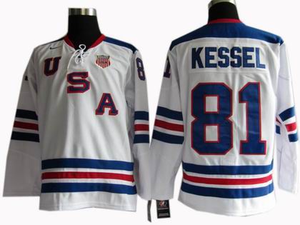 2010 Olympics Team USA #81 Phil Kessel jerseys white