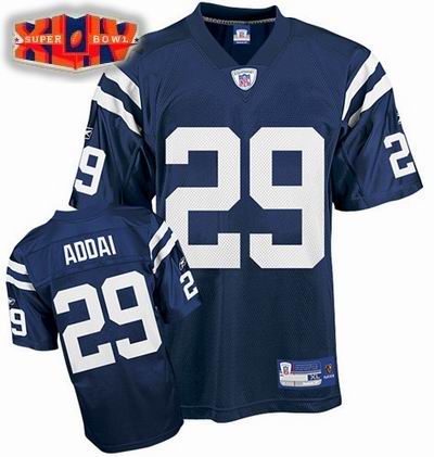 2010 SUPER BOWL XLIV jerseys Indianapolis Colts #29 Joseph Addai blue