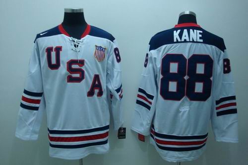 2010 olympics hockey jerseys #88 KANE White