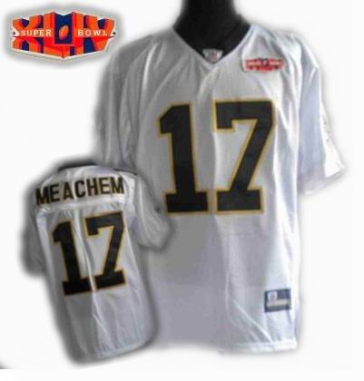 2010 super bowl XLIV jersey New Orleans Saints 17# Robert Meachem white