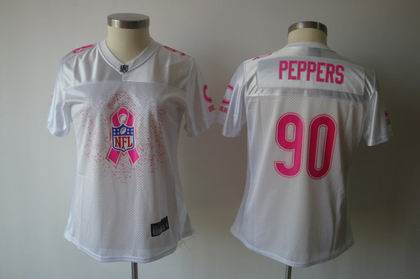2011 Breast Cancer Awareness Women Fashion Chicago Bears #90 Julius Peppers white Jerseys
