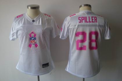 2011 Breast Cancer Awareness Women Fashion Jersey Buffalo Bills #28 C.J. Spiller white Jersey