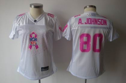 2011 Breast Cancer Awareness Women Fashion Jersey Houston Texans A.Johnson #80 white jersey