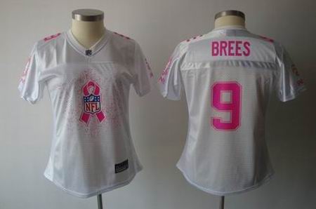 2011 Breast Cancer Awareness Women Fashion New Orleans Saints 9 Drew Brees Jersey