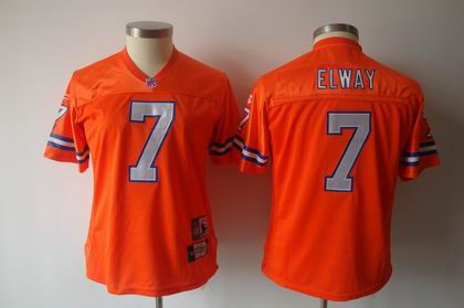 2011 REEBOK Women TEAM Jersey.jpg Denver Broncos 7# John Elway orange jerseys