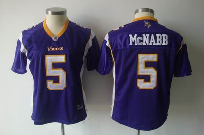 2011 REEBOK Women TEAM Jersey Minnesota Vikings #5 Donovan McNabb purple jersey