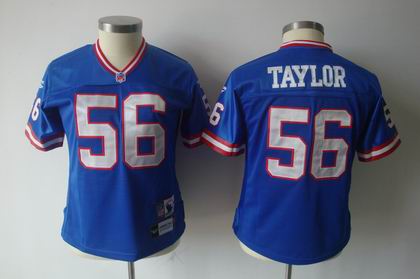 2011 REEBOK Women TEAM Jersey.New York Giants 56# Lawrence Taylor Throwback blue jerseys