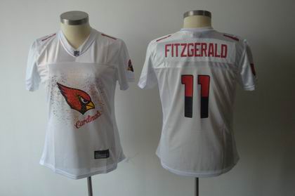 2011 Women FEM FAN Arizona Cardinals Larry Fitzgerald #11 white jerseys
