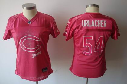 2011 Women FEM FAN Chicago Bears #54 Brian Urlacher RED JERSEYS