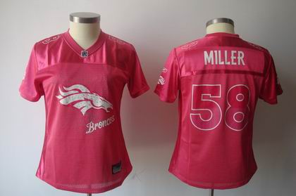 2011 Women FEM FAN Denver Broncos #58 Von Miller red jerseys