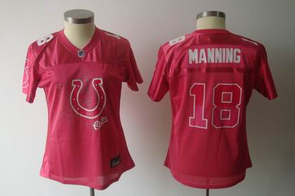 2011 Women FEM FAN Indianapolis Colts #18 Peyton Manning RED JERSEYS