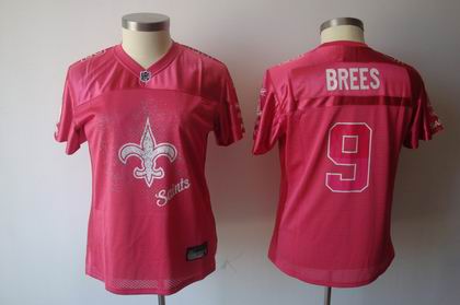 2011 Women FEM FAN New Orleans Saints #9 Drew Brees RED jerseys