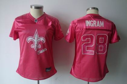 2011 Women FEM FAN New Orleans Saints 28# Mark Ingram red Jersey