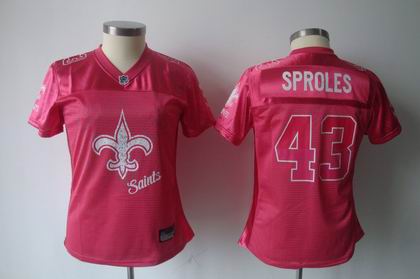 2011 Women FEM FAN New Orleans Saints 43# SPROLES red jersey