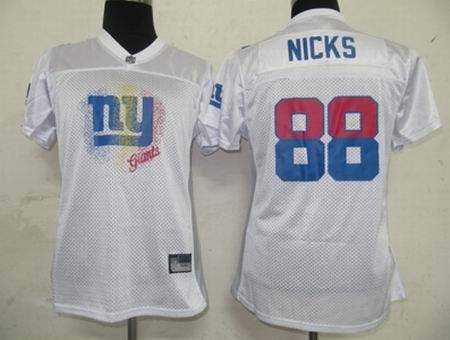 2011 Women FEM FAN New York Giants #88 Hakeem Nicks Jerseys white