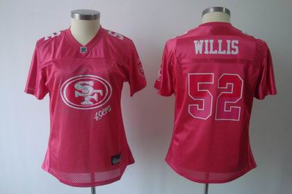 2011 Women FEM FAN San Francisco 49ers #52 Patrick Willis RED jerseys