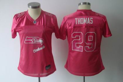 2011 Women FEM FAN Seattle Seahawks #29 Earl Thomas red jerseys