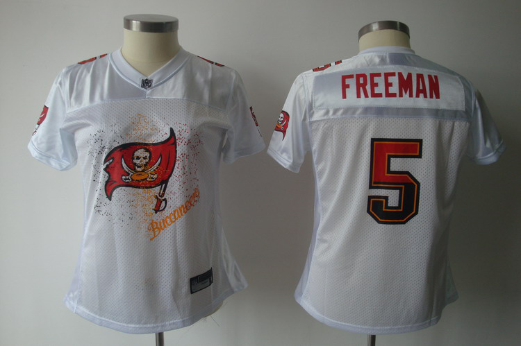 2011 Women FEM FAN Tampa Bay Buccaneers #5 Josh Freeman white jerseys