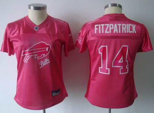 2011 Women Fem fan Buffalo Bills #14 Ryan Fitzpatrick jerseys pink