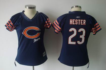 2011 Women Field Flirt Fashion Jersey Chicago Bears #23 Devin Hester blue jerseys