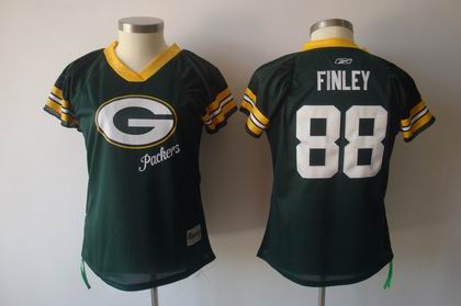 2011 Women Field Flirt Fashion Jersey Green Bay Packers #88 Jermichael Finley green jerseys