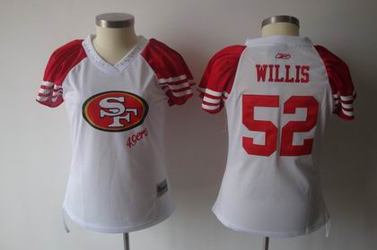 2011 Women Field Flirt Fashion Jersey San Francisco 49ers #52 Patrick Willis jerseys white