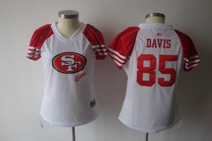 2011 Women Field Flirt Fashion Jersey San Francisco 49ers #85 Vernon Davis White jerseys