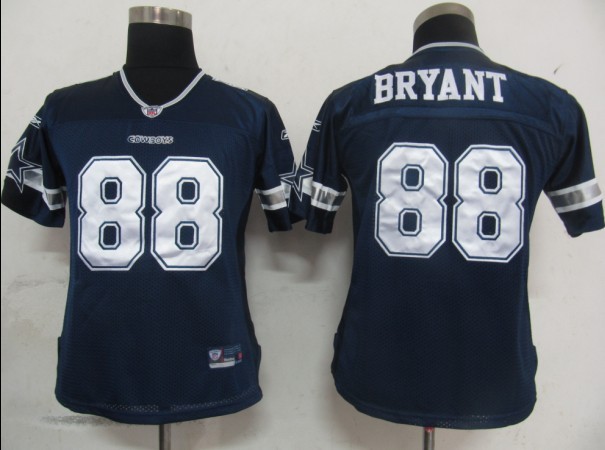 2011 Women TEAM Dallas Cowboys #88 Dez Bryant Blue Jerseys