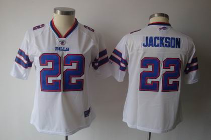 2011 Women TEAM Jersey Buffalo Bills #22 Fred Jackson white jerseys