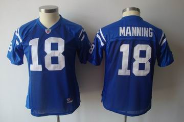 2011 Women TEAM Jersey Indianapolis Colts jerseys #18 Peyton Manning blue jerseys