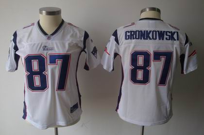 2011 Women TEAM Jersey New England Patriots #87 Rob Gronkowski white  Jersey