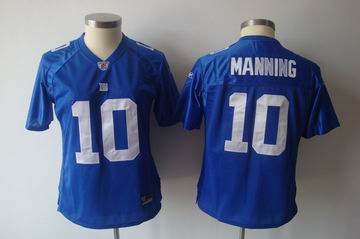 2011 Women TEAM Jersey New York Giants 10# Eli Manning blue jerseys