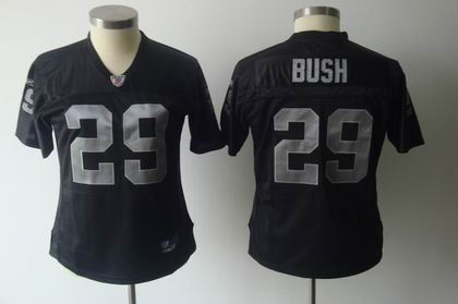 2011 Women TEAM Jersey Oakland Raiders 29 Michael Bush black jerseys
