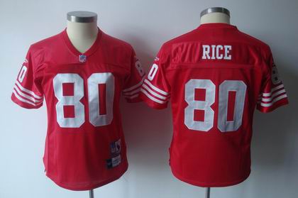 2011 Women TEAM Jersey San Francisco 49ers 80# J.Rice red Jersey