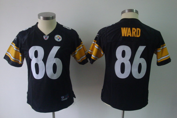 2011 Women TEAM Pittsburgh Steelers 86 Hines Ward black Jerseys