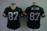 2011 Women team Jersey Green Bay Packers #87 Jordy Nelson Green Jerseys