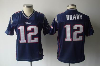 2011 Women team Jersey New England Patriots 12 Tom Brady blue jerseys