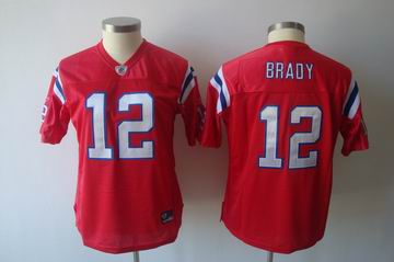 2011 Women team Jersey New England Patriots 12 Tom Brady red jerseys
