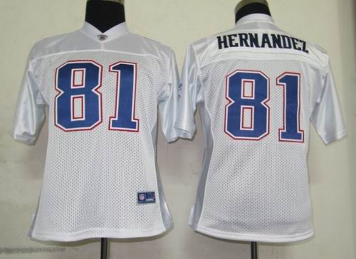 2011 Women team Jersey New England patriots #81 Hernandez white Colors Jerseys