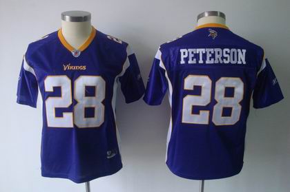 2011 Women team jerseyss Minnesota Vikings Adrian Peterson purple jerseys
