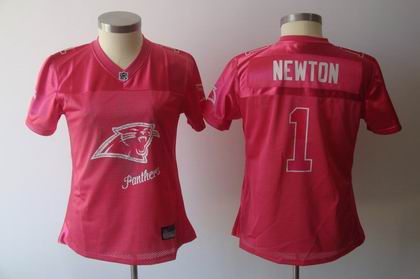 2011 Womens FEM FAN Carolina Panthers #1 Cam Newton RED Jersey