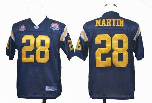 2012 Hall of Fame New York Jets #28 Curtis Martin blue jerseys