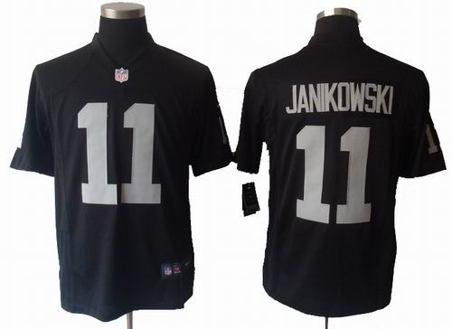2012 NIke Oakland Raiders #11 Sebastian Janikowski Black game Jersey